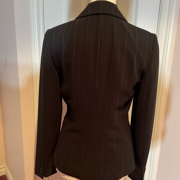 Ann Taylor Pinstripe Black Power Suit and Pants Set - Picture 3 of 6